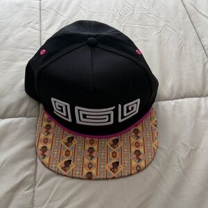 Brand new Disney Black and Patterned Snapback Hat
